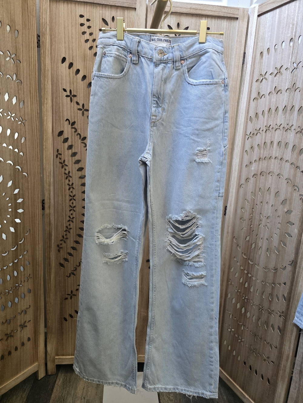 NWOT We The Free Tinsley Baggy High Rise Straight Leg Jeans - Picture 5 of 13